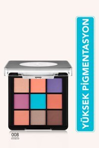 Flormar Eye Shadow Palette No:008 Krem Mat Far Paleti Rainbow
