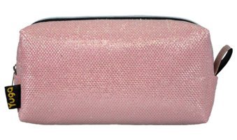 Yuga Pembe Düz Tekstil Makyaj Çantası