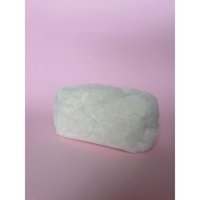 ‎Comfychic Beyaz Düz Peluş Makyaj Çantası