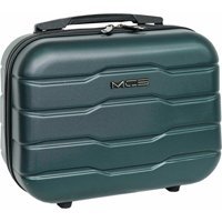 MÇS V302 Koyu Yeşil Düz ABS Çok Gözlü Makyaj Çantası