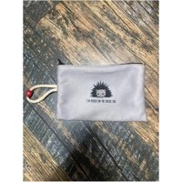 Street Bag Çok Renkli Kirpi Desenli Tekstil Makyaj Çantası