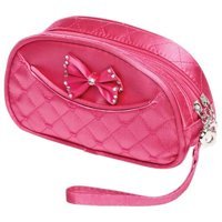 Nascita No:09 Pembe Kurdale Desenli Tekstil Makyaj Çantası