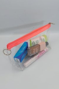 Togin Şeffaf Düz PVC Makyaj Çantası