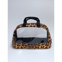 Maykis Çok Renkli Leopar PVC Makyaj Çantası