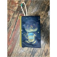 Street Bag Çok Renkli Sevimli Köstebek Desenli Tekstil Makyaj Çantası