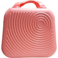 Tuna Bag Pembe Düz ABS Çok Gözlü Makyaj Çantası