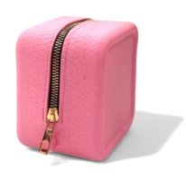 Cep Home Pembe Desenli Silikon Makyaj Çantası