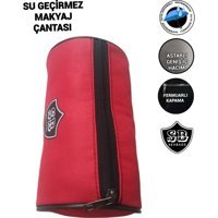 Sevbags Kırmızı Düz Tekstil Makyaj Çantası
