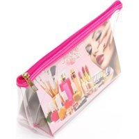 Royaleks Jolly Şeffaf Düz PVC Makyaj Çantası