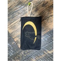 Street Bag Çok Renkli Hilal Desenli Tekstil Makyaj Çantası