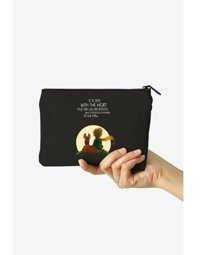 Clutch Çok Renkli Küçük Prens Desenli Kanvas Makyaj Çantası