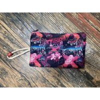 Street Bag Çok Renkli Grafiti Desenli Tekstil Makyaj Çantası