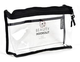 Beauty Insideout Siyah Düz PVC Makyaj Çantası