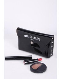 Marie Claire MC212111176 Siyah Düz PVC Makyaj Çantası