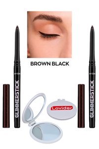 Avon Asansörlü Metalik Brown Black Göz Kalemi 2 Adet