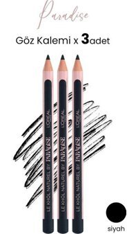 L'Oréal Paris Paradise No:102 Mat Siyah Göz Kalemi 3 Adet