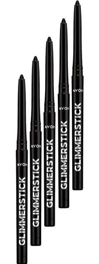 Avon Asansörlü Metalik Blackest Black Göz Kalemi 5 Adet