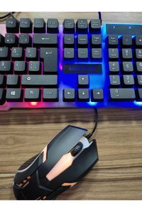 Konfulon V7 Sessiz Ergonomik Siyah Kablosuz Klavye Mouse Seti