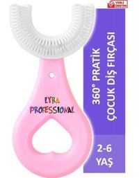 Lyra Professional Yumuşak U Manuel Bebek Diş Fırçası Pembe