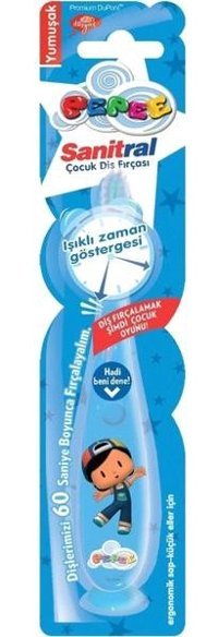 Sanitral Pepee PEP-009 Yumuşak U Manuel Çocuk Diş Fırçası Mavi