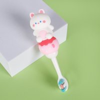 Creation Yumuşak U Manuel Bebek Diş Fırçası Beyaz -Pembe