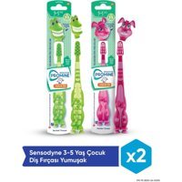 Sensodyne Promine Yumuşak U Manuel Bebek Diş Fırçası Pembe-Yeşil