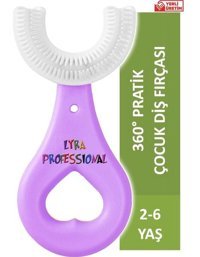 Lyra Professional Yumuşak U Manuel Bebek Diş Fırçası Lila