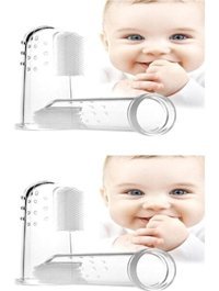 Milena Life Yumuşak Parmak Manuel Bebek Diş Fırçası Şeffaf