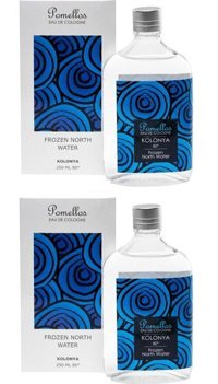 Pomellos Frozen North Water Okyanus Esintisi Cam Şişe Kolonya 2x250 ml