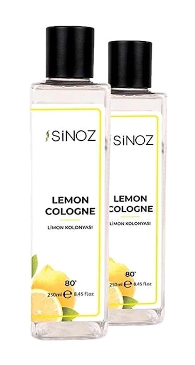 Sinoz Limon Cam Şişe Kolonya 2x250 ml