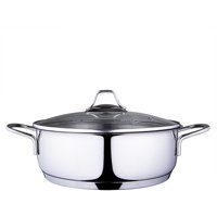 Serenk Modernist 24 cm Paslanmaz Çelik Karnıyarık Basık Tenceresi