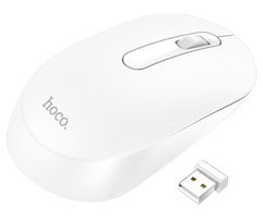 Hoco GM14 Platinium Kablosuz Beyaz Optik Mouse