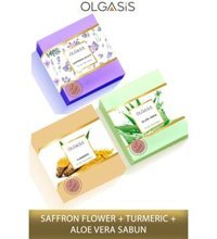 Olgasis Aloe Vera-Safran Çiçeği-Zerdeçal Sabun 3x120 gr