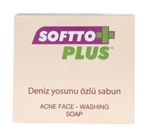 Softto Plus Akne ve Sivilce Önleyici Organik Deniz Yosunu Sabun 100 gr