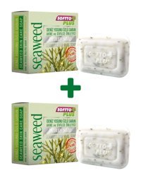Softto Plus Akne ve Sivilce Önleyici Organik Deniz Yosunu Sabun 2x100 gr
