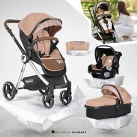Kiwi KW-1040 Katlanabilir Travel Sistem Bebek Arabası Somon