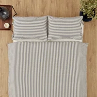 Karaca Home Denim Striped Çift Kişilik Nevresim Seti