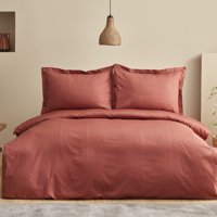 Karaca Home Uniq %100 Pamuk Çift Kişilik Saten Nevresim Takımı Terracota