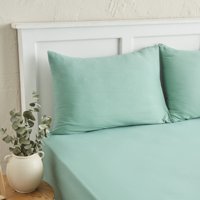 Karaca Home Motto Penye Fitted Çift Kişilik Çarşaf 160x200+30 cm Yeşil