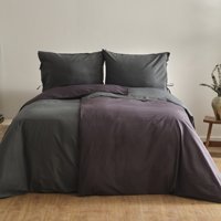 Karaca Home Family Size Basic Çift Kişilik Nevresim Takımı Petrol-Antrasit