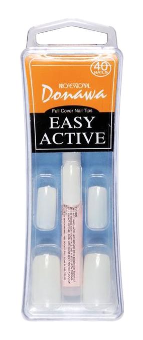 Donawa Cw-41 Easy Active Naturel 40'lı Kare Beyaz Takma Tırnak