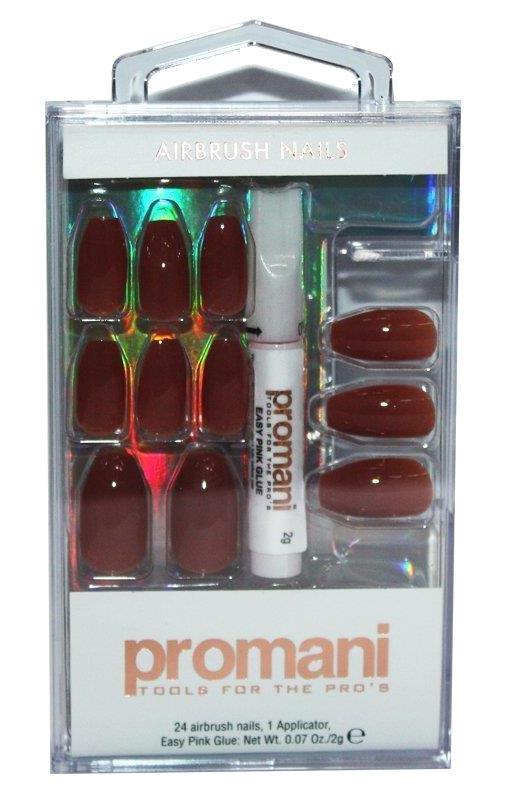 Promani PR-5658 Parlak 24'lü Oval Takma Tırnak