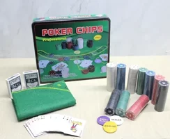 Noname Metal Kutulu 500 Chip Ve 2 Adet İskambil Kağit Setine Sahip Poker Oyunu Alk3540