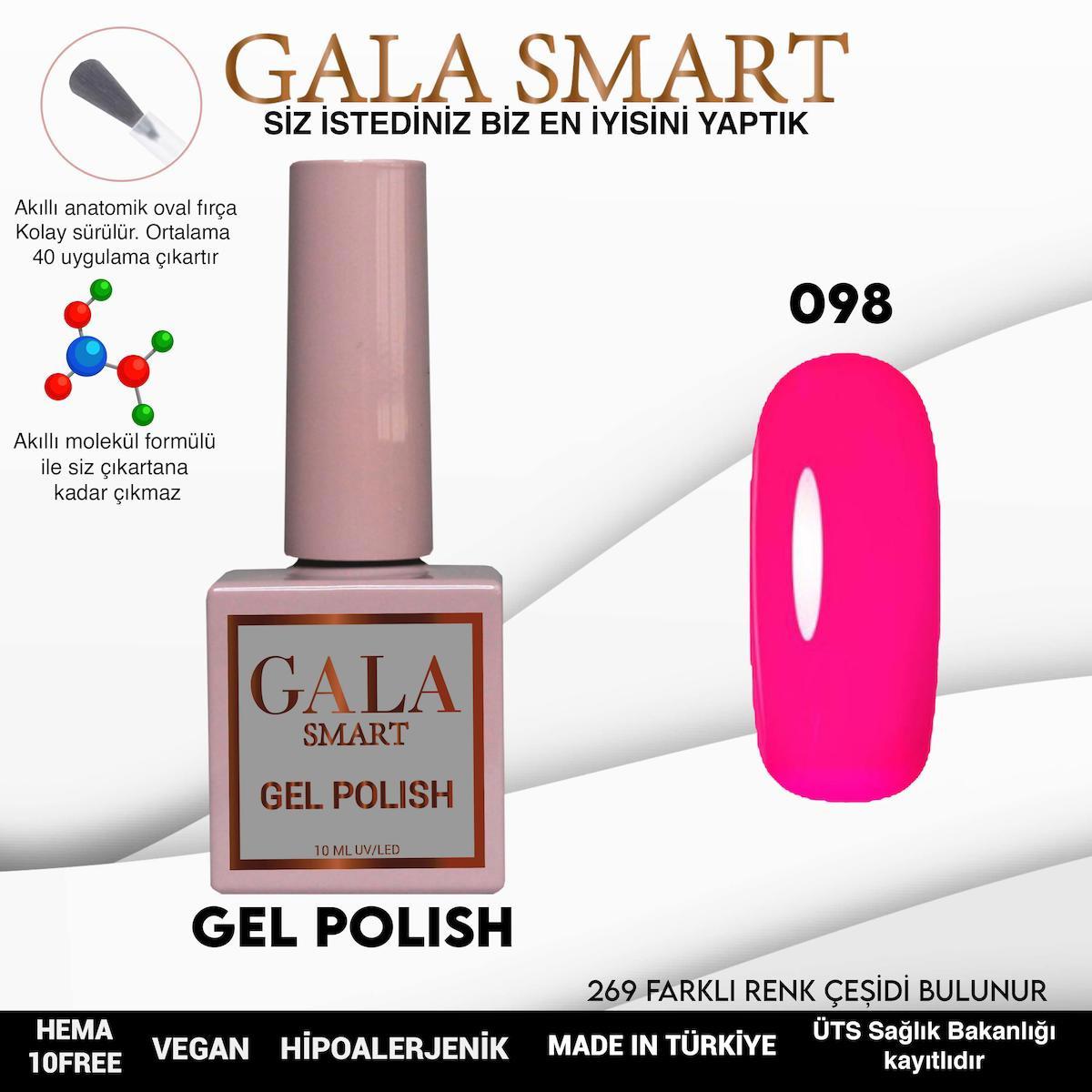 Gala Smart 98 Pembe Parlak Kalıcı Oje