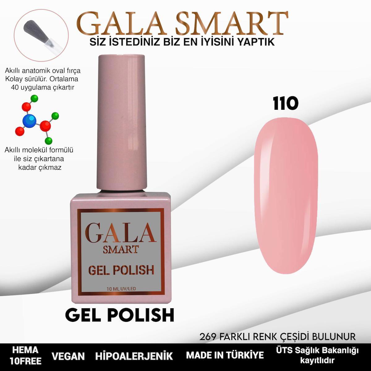 Gala Smart 110 Pembe Parlak Kalıcı Oje