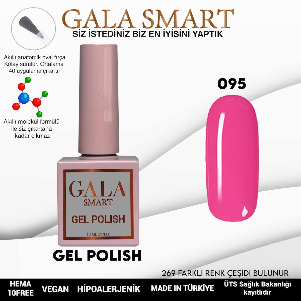 Gala Smart 95 Pembe Parlak Kalıcı Oje