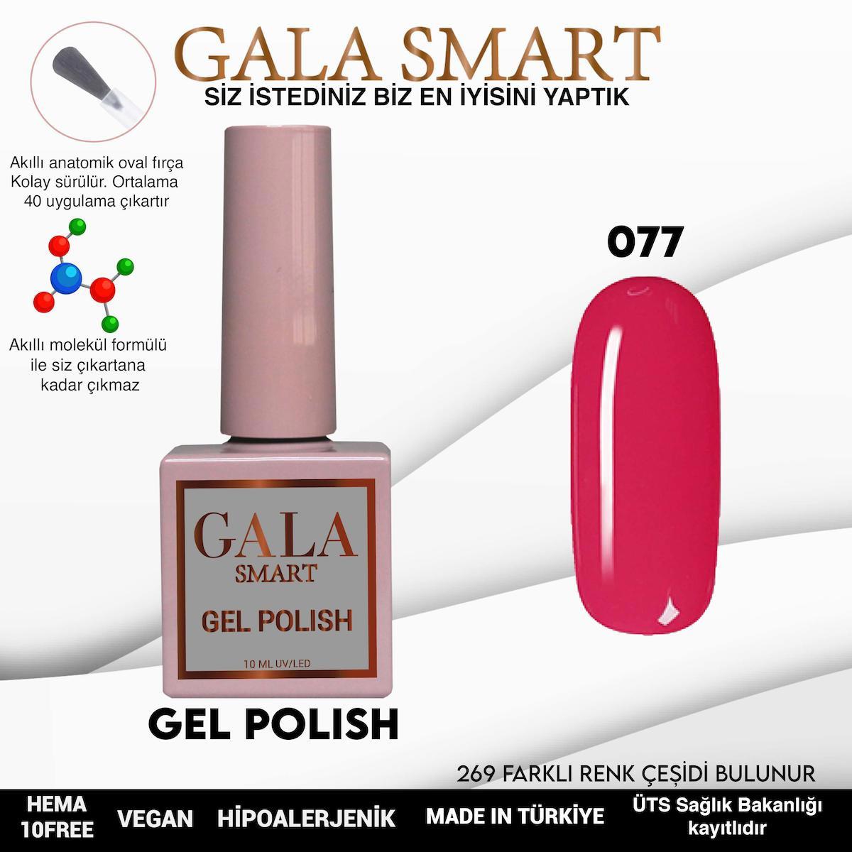 Gala Smart 77 Pembe Parlak Kalıcı Oje