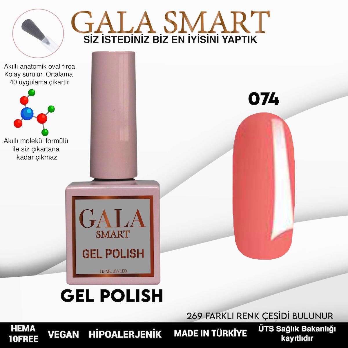 Gala Smart 74 Somon Parlak Kalıcı Oje