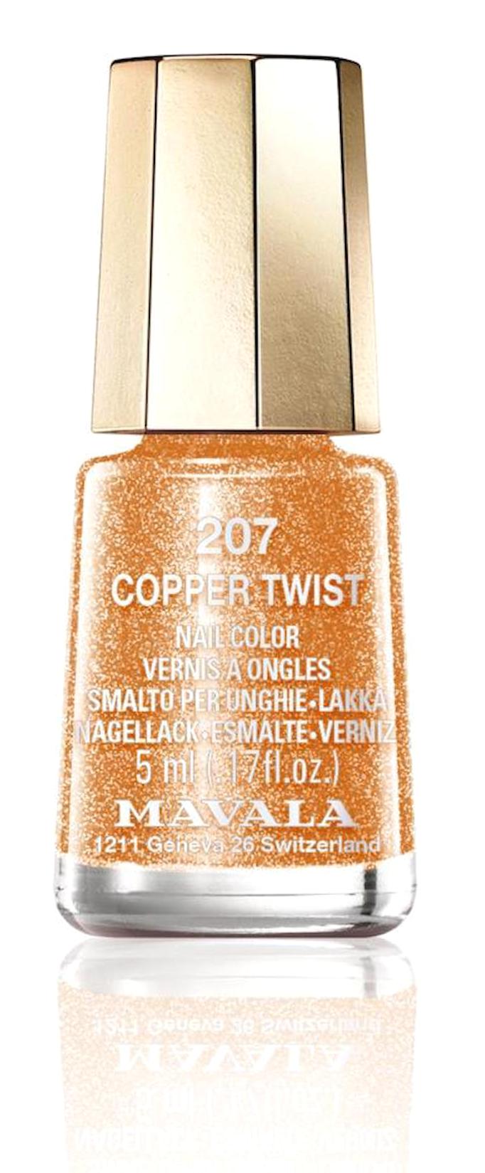 Mavala 207 Copper Twist Turuncu Simli Oje