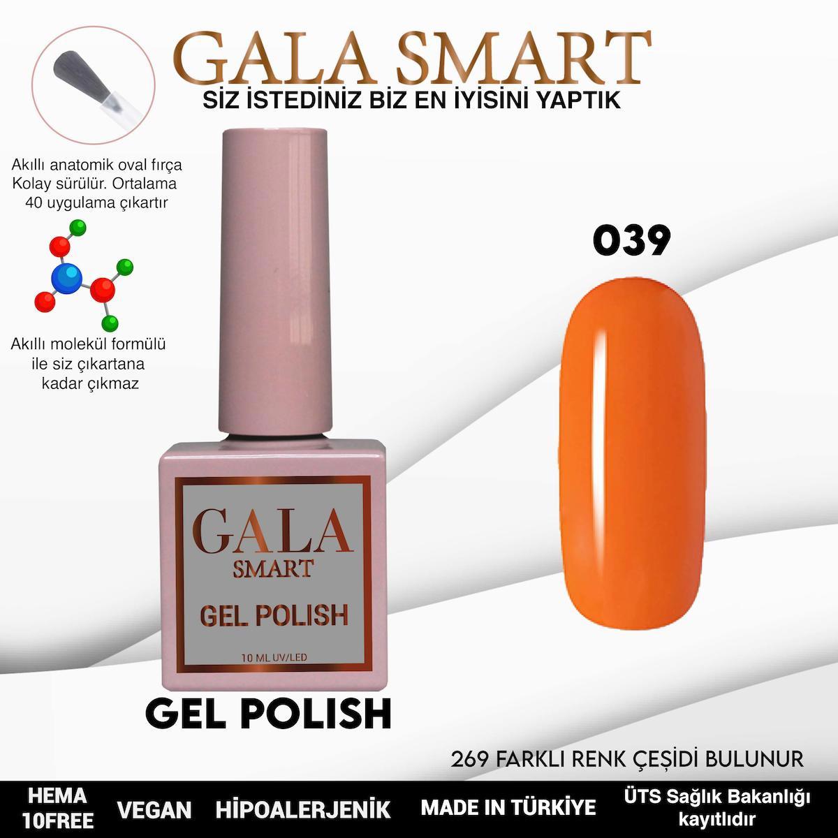Gala Smart 39 Turuncu Parlak Kalıcı Oje